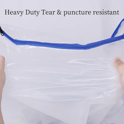 Vista 5 de Bolsa de almacenamiento de colchón individual con cremallera, funda de 5 mil de grosor Plastic Mattress Protector, Moving Supplies, Waterproof