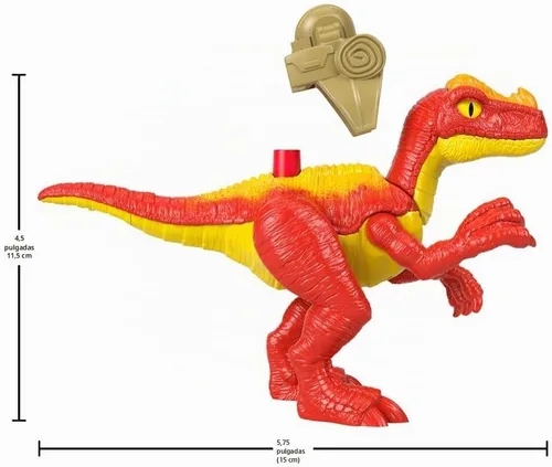 Vista 5 de Imaginext Jurassic World - Juguete de dinosaurio Proceratosaurus para edades de 3 años en adelante