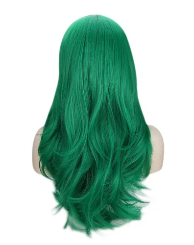 Vista 4 de Kalyss Peluca larga rizada para cosplay , Verde