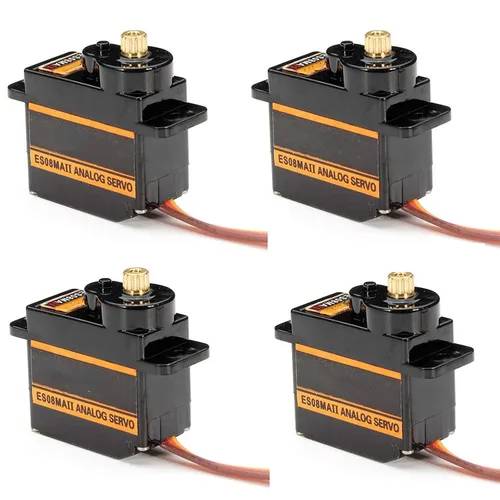 Vista 9 de RGBZONE 4 unids S3003 servo motor estándar RC servo de alta velocidad para coche inteligente robot barco RC helicóptero