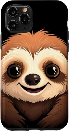 Vista 29 de Carcasa para iPhone 16 con cara de perezoso perezoso