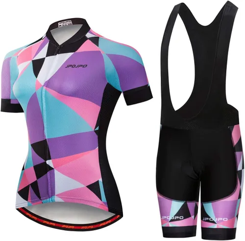 Vista 15 de Mujeres Ciclismo Jersey Conjunto Verano Ciclismo Ropa MTB Jersey Set Secado Rápido Transpirable Verano Bicicletas Uniformes 1