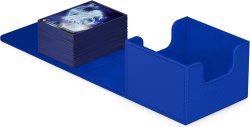 Vista 19 de Ultimate Guard Sidewinder 100+, caja de cubierta para 100 tarjetas TCG de doble manga, gris, cierre magnético y forro interior de microfibra para un
