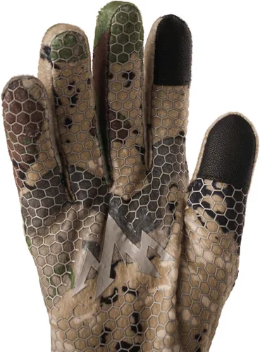 Vista 2 de Pnuma Guantes de caza para hombre al aire libre, a prueba de elementos, transpirables, impermeables, elásticos, de media temporada, con paneles
