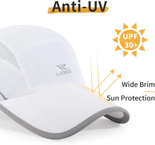 Vista 83 de Gorra deportiva de malla ligera de secado rápido para hombres y mujeres