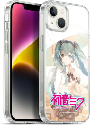 Vista 127 de Head Case Designs Licencia Oficial Hatsune Miku Gráficos Lindos Carcasa de Gel [Protección de Grado Militar] Compatible con Apple iPhone 7