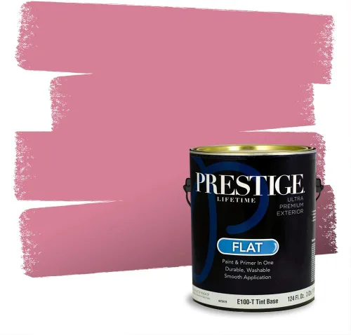 Vista 258 de Prestige Paints Pintura exterior e imprimación en uno, 1 galón, plano, coincidencia comparable de Valspar* Amber Rose*