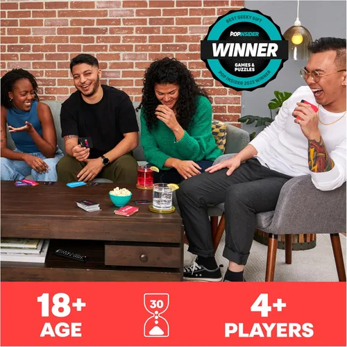 Vista 2 de Spin Master Games, Dímelo Sin Decírlo, El Juego de Cartas Viral para Adultos, Actividad para Despedida de Soltera, Juego de Fiesta de Memes, 2-10