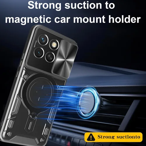Vista 8 de Chengmi ZMONE - Funda para Redmi K50 Gaming/Xiaomi Poco F4 GT 5G con protector de pantalla de vidrio (paquete de 2) resistente de doble capa