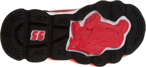 Vista 5 de Disney Pixar Cars - Tenis con luz negra y roja para niños pequeños