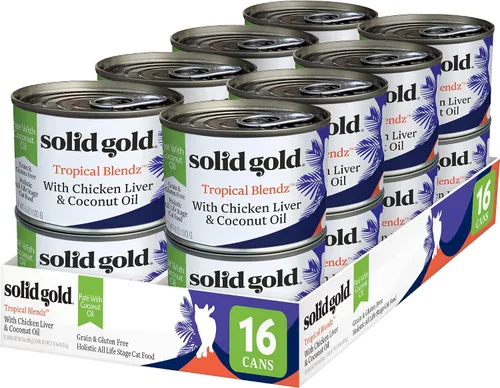 Vista 25 de Solid Gold Comida Húmeda Paté Sabor Festín - Paquete de Muestra de 3 Unidades - Comida enlatada para gatos hecha con pollo real - Sin granos
