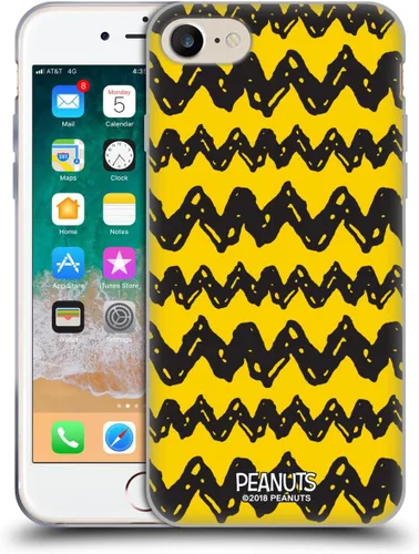 Vista 53 de Head Case Designs Funda de gel suave con licencia oficial de Peanuts Autumn Charlie Brown compatible con Apple iPhone 7 Plus/iPhone 8 Plus
