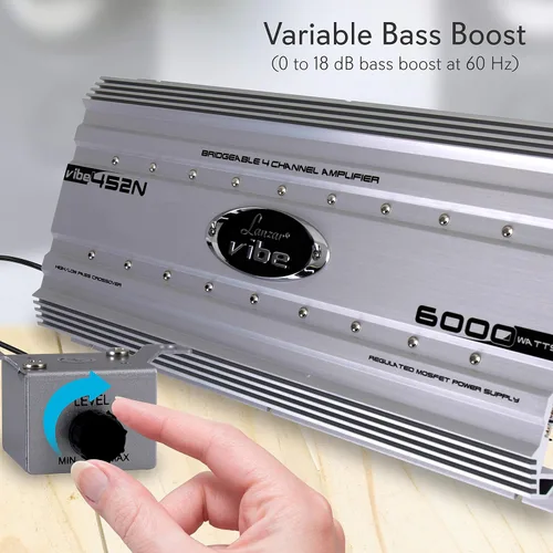 Vista 3 de Lanzar Audio para coche, Amplificador de audio para automóvil, Amplificador estéreo para automóvil, 6,000 vatios, 4 canales, amplificador Mosfet