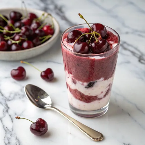 Vista 3 de Monin - Puré de cereza negra, sabores naturales, ideal para tés, limonadas, batidos y cócteles, sin OMG, vegano, sin gluten (1 litro)