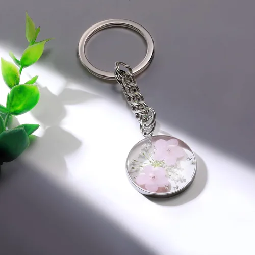 Vista 15 de Pressed Flower Keychain Charms Forget-Me-Not Keychain Personalized Handmade Keychain Gifts for Her