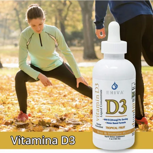 Vista 4 de Eniva Liquid Vitamin D (D3) Dr. Formulado para una rápida absorción (4.1 fl oz)