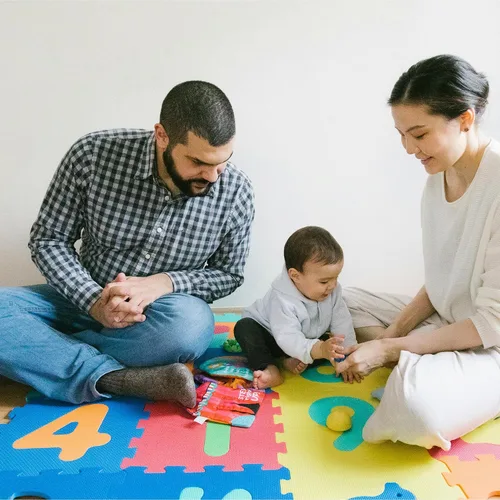 Vista 5 de BalanceFrom Tapete de juego de rompecabezas para niños con azulejos entrelazados de espuma EVA