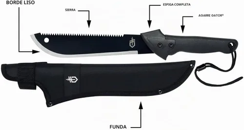 Vista 2 de Gerber Gear Gator machete JR [31-000759]