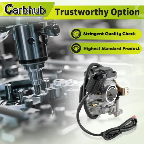 Vista 3 de Carbhub GY6 50cc carburador para GY6 49cc 50cc cuatro tiempos scooter chino ciclomotor Taotao Kymco