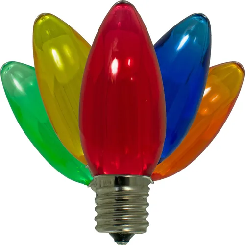 Vista 11 de EST. LEE DISPLAY L D 1902 Bombillas LED de Navidad C7 C9 estilo candelabro estable caja de repuesto de 25 (C7, azul sólido)