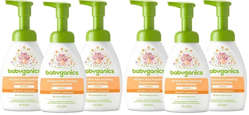 Vista 10 de Babyganics Alcohol en gel sin alcohol espumado, sin fragancia, Botellas de 8.45 onzas líquidas, embalaje puede variar., 3, 3
