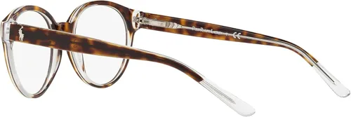 Vista 5 de Polo Ralph Lauren PP8533 - Marco redondo para gafas graduadas para niños color habana oscura brillante sobre lente de cristaldemostración 1811in