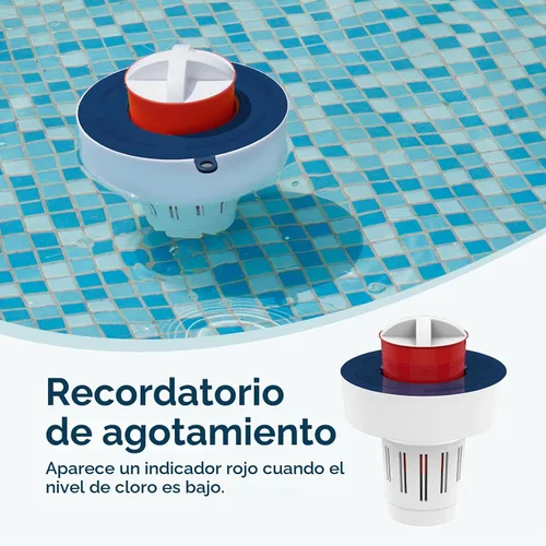 Vista 3 de Dispensador de tabletas flotante grande para tableta de 3 Azul