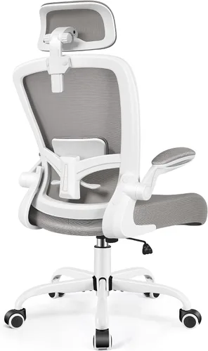 Vista 13 de FelixKing Silla de Oficina, Silla de Escritorio con Soporte Lumbar Ajustable, Silla de Computadora Ergonómica con Respaldo Alto y Respaldo de Negro