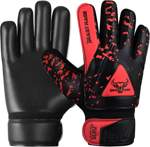 Vista 12 de BEAST RAGE Guantes de portero para niños con soporte de agarre, guante de fútbol juvenil, guante de fútbol para niños, guante de fútbol para niños