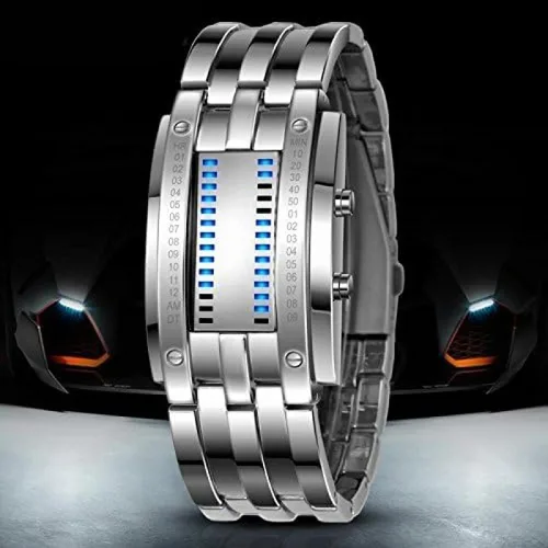 Vista 3 de RELOJ BINARIO LED MODERNO PARA HOMBRE