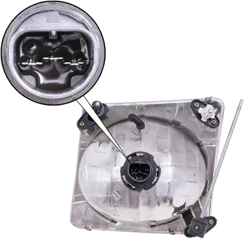 Vista 4 de Brock - Faros delanteros de repuesto para conductor y pasajero, compatibles con camioneta Explorer Sport Trac 2001-2005 1L5Z 13008 BA 1L5Z 13008 AA