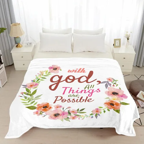 Vista 4 de Mantas de versículo bíblico de franela de felpa suave para niños, manta ligera para aire acondicionado para niños, decoración de sofá, habitación