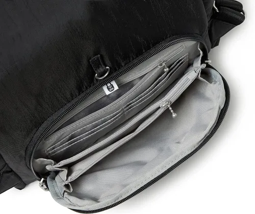 Vista 4 de Baggallini Mochila antirrobo Securtex para vacaciones, Negro, talla única