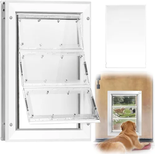 Vista 8 de Puerta de perro grande para puerta, puerta de perro de metal con Clásico