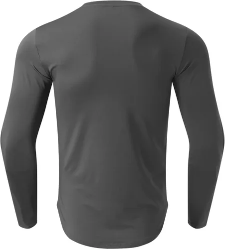 Vista 72 de Camisas de compresión atléticas de manga larga para hombre, capa base, camisa de entrenamiento atlético, camisas de compresión, camisetas deportivas