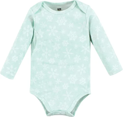 Vista 5 de Hudson Baby baby-girls Cotton Long-sleeve Bodysuits 5-pack