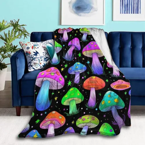 Vista 9 de Manta cómoda para cama, sofá, compatible con flores de calavera de azúcar, mantas y mantas de franela ligeras, mantas de microfibra mullidas