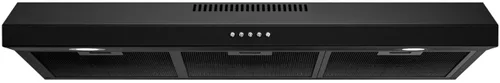 Vista 10 de FIREGAS Campana de Ventilación Negra de 30 Pulgadas para Debajo del Gabinete, Campana de Cocina Convertible con y sin Conductos, 300 CFM, Ventilador