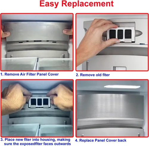 Vista 3 de Filtro de aire de repuesto para refrigerador PAULTRA2 - Compatible con Paultra2 Frigidaire PureAir Ultra 2 - Pure Air Ultra 2 - Pureair Ultra ii