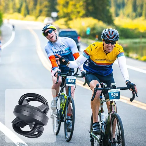 Vista 6 de Paquete de 2 soportes para linterna de bicicleta, accesorios universales de montaje de luz de bicicleta, abrazadera ajustable para linterna