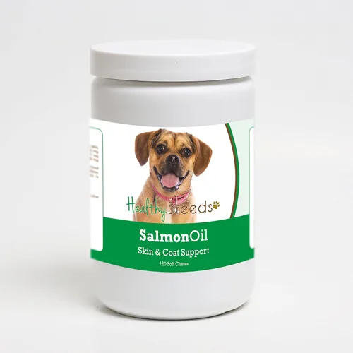 Vista 371 de Healthy Breeds Affenpinscher - Masticables suaves de aceite de salmón, 90