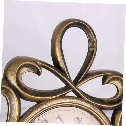 Vista 9 de Reloj de pared silencioso con esfera dorada, decoración de habitación, reloj de pared grande y moderno para el hogar