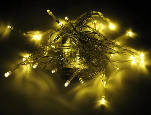 Vista 8 de Cadena Karlling de luces LED azules operadas con batería, 40 unidades, para decoración de boda, fiesta, Navidad, color azul 13ft 40 LED blue