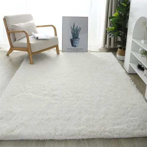 Vista 8 de Lifup Alfombra rectangular esponjosa para sala de estar o dormitorio, color Naranja