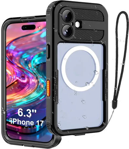 Vista 18 de Funda resistente al agua para iPhone 11 Pro Max, diseño delgado con protector de pantalla integrado, a prueba de golpes, 6.5 pulgadas (negro y gris)