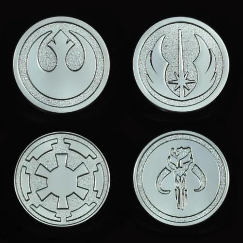 Vista 5 de Symbols - Juego de 4 piezas de mitosaurio, cráneo, imperio galáctico, alianza rebelde