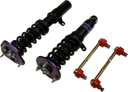 Vista 144 de Amortiguadores de Bobina D2 Racing RS Ajustables en 36 Maneras para Jaguar S-Type 2000-2008