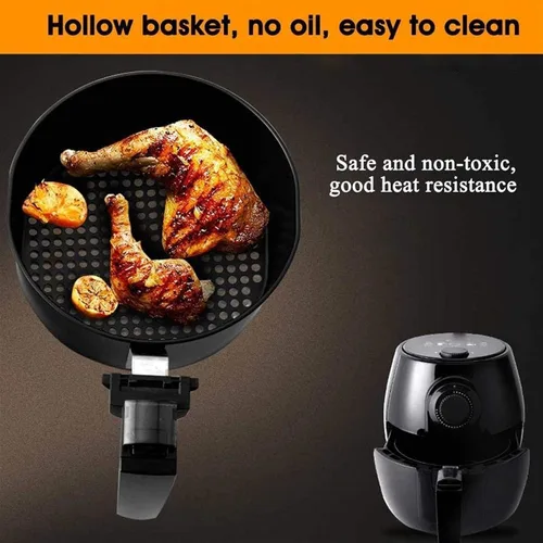 Vista 7 de Freidora de aire 5L Horno freidora de aire 1350W Horno de aire eléctrico con control de temperatura Negro