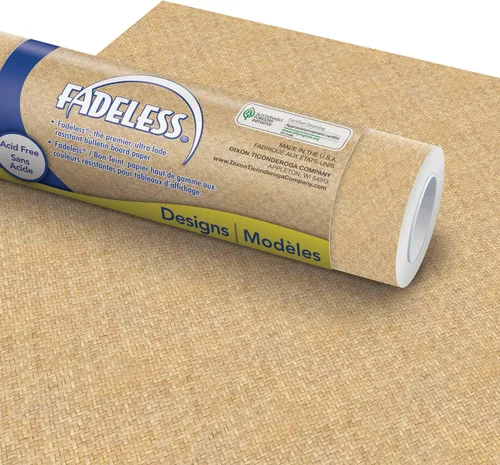 Vista 49 de Fadeless Papel para Tablón de Anuncios, Papel Resistente a la Decoloración para Decoración de Aula, 48" x 50', Azure, 1 Rollo