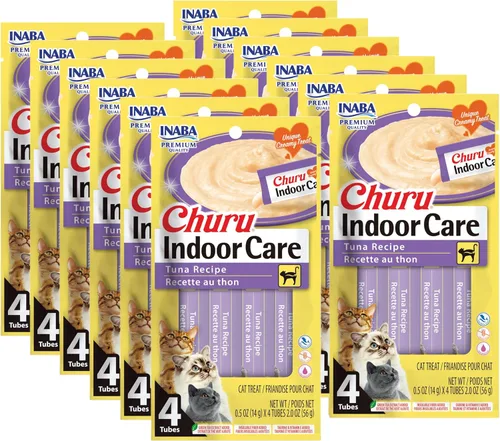 Vista 12 de INABA Churu - Puré para gatos, funcional, cremoso para lamer para gatos, para cuidado en interiores y control de bolas de pelo, 0.5 onzas cada uno